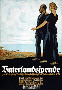 ملصق لجمع التبرعات لـ "صندوق الوطن" ، حانة. برلين 1917